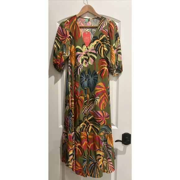 Farm Rio Maxi Floral Maxi Dress XS - Picture 1 of 12